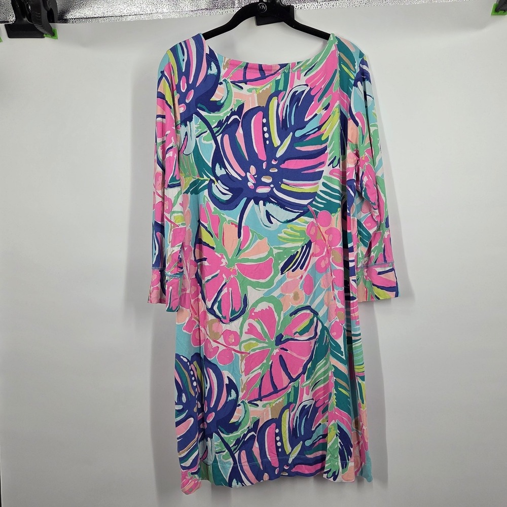 Lilly Pulitzer Sophie UPF 50 Exotic Garden Print Jersey Tunic Shirt Dress XL - Picture 5 of 6